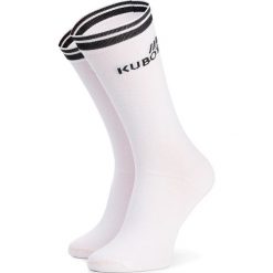 Skarpety Wysokie Unisex KUBOTA - KSC01 White Black. Białe skarpetki damskie Kubota, bez wzorów, z bawełny. Za 24,99 zł.