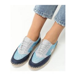 Espadryle damskie: Niebieskie Espadryle Lukrec