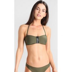Bikini: Calvin Klein Swimwear ZIP BANDEAU Góra od bikini green