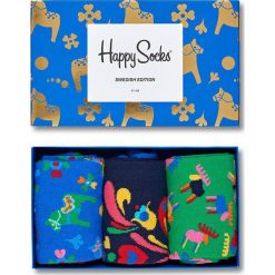Happy Socks - Skarpety (3-pack). Szare bez kategorii marki Happy Socks, z elastanu. W wyprzedaży za 69,90 zł.