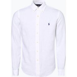 Polo Ralph Lauren - Męska koszula lniana – Slim Fit, czarny. Czarne koszule męskie Polo Ralph Lauren, s, bez wzorów, polo, bez rękawów. Za 629,95 zł.