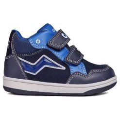 Geox Chłopięce Buty Za Kostkę New Flick, 23, Niebieski. Niebieskie buty chłopięce zimowe marki Geox, z gumy, za kostkę. Za 259,00 zł.