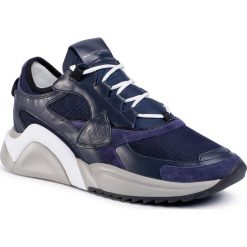 Sneakersy PHILIPPE MODEL - Mondial EZLU WK07 Reseau Bleu. Niebieskie sneakersy męskie Philippe Model, na co dzień, bez wzorów, ze skóry, eleganckie, bez zapięcia. W wyprzedaży za 869,00 zł.