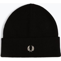 Fred Perry - Czapka męska, niebieski. Niebieskie czapki męskie Fred Perry, z haftami, z wełny. Za 249,95 zł.