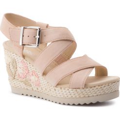Espadryle GABOR - 25.793.11 Skin (Flower). Brązowe espadryle damskie Gabor, bez wzorów, ze skóry, bez obcasa, na obcasie. W wyprzedaży za 349,00 zł.