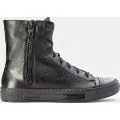 Czarne sneakersy męskie. Czarne sneakersy męskie marki Kazar, na zamek. Za 549,00 zł.