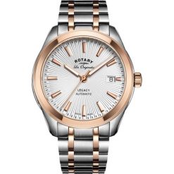 PROMOCJA ZEGAREK ROTARY Legacy Automatic GB90167/06. Białe, analogowe zegarki męskie marki ROTARY, ze stali. W wyprzedaży za 2440,00 zł.