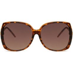 Camelowe Okulary Pointillism. Brązowe okulary przeciwsłoneczne damskie Renee, okrągłe. Za 49,99 zł.