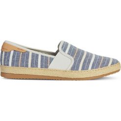 Geox - Espadryle. Niebieskie espadryle męskie marki Geox, z materiału. Za 369,90 zł.