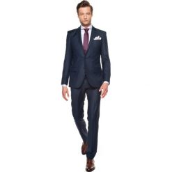 Garnitury: garnitur corato 311 granatowy slim fit