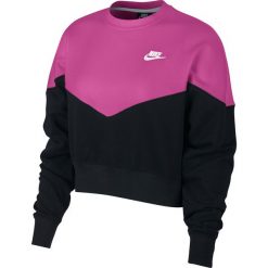 Bluza Nike Wmns NSW Heritage Crew Fleece (AR2505-011). Fioletowe bluzy damskie Nike, bez wzorów, bez rękawów, bez kaptura. Za 219,99 zł.