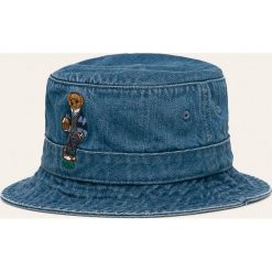 Polo Ralph Lauren - Kapelusz. Niebieskie kapelusze męskie Polo Ralph Lauren, bez wzorów, z bawełny. Za 299,90 zł.
