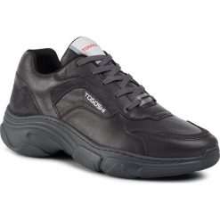 Sneakersy TOGOSHI - TG-12-03-000096 631. Czarne sneakersy męskie Togoshi, bez wzorów, z zamszu, klasyczne, bez zapięcia. W wyprzedaży za 269,00 zł.