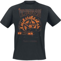 T-shirty męskie z nadrukiem: Supernatural Winchester Bros T-Shirt czarny