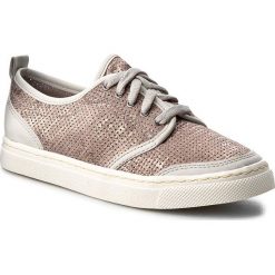 Tenisówki JANA - 8-23600-38 Taupe/Metal 350. Pomarańczowe półbuty damskie marki Jana, bez wzorów, z zamszu, bez zapięcia. W wyprzedaży za 199,00 zł.