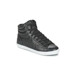 Buty Superdry SUPER SLEEK LOGO HI. Czarne trampki i tenisówki damskie Superdry, bez wzorów, bez zapięcia. Za 247,20 zł.