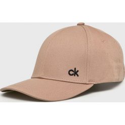Calvin Klein - Czapka. Szare czapki z daszkiem męskie Calvin Klein, z bawełny. Za 119,90 zł.