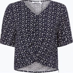 NA-KD - Bluzka damska, niebieski. Niebieskie bluzki damskie NA-KD, bez wzorów, eleganckie, bez kołnierzyka, bez rękawów. Za 69,95 zł.