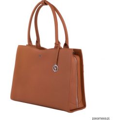 TORBA na laptopa STRAIGHT COGNAC. Brązowe torby na laptopa Pakamera, bez wzorów, eleganckie. Za 519,00 zł.