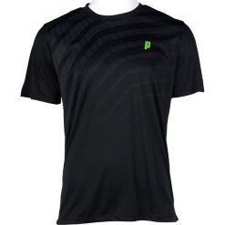 Koszulki sportowe męskie: PRINCE Koszulka Męska Graphic Crew Czarna r. XL (3M099095)