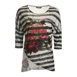 Desigual T-Shirt Damski Magdalena S Szary. Szare koszulki damskie marki Desigual, s, bez wzorów, bez kołnierzyka. W wyprzedaży za 179,00 zł.