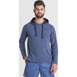 LONGSLEEVE Aeronautica Militare. Niebieskie bluzy męskie Aeronautica Militare, m, z nadrukiem, z bawełny, z kapturem, bez rękawów, z kapturem. Za 254,50 zł.