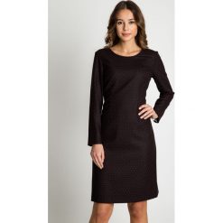 Dopasowana sukienka mini z długimi rękawami BIALCON. Czarne sukienki damskie BIALCON, na imprezę, bez wzorów, eleganckie, bez kołnierzyka, z długim rękawem, długie, mini, dopasowane. W wyprzedaży za 248,00 zł.