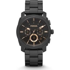Zegarek FOSSIL - Machine FS4682 Black/Black. Czarne zegarki męskie Fossil, ze stali. W wyprzedaży za 539,00 zł.