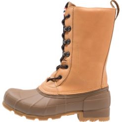 Botki męskie: Hunter ORIGINAL INSULATED PAC Śniegowce pluto/light khaki brown