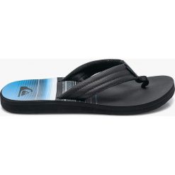 Quiksilver - Japonki. Czarne kapcie męskie Quiksilver, z gumy, bez zapięcia. W wyprzedaży za 69,90 zł.