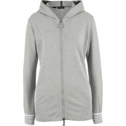 Bluza rozpinana z kapturem bonprix jasnoszary melanż. Szare bluzy damskie bonprix, bez wzorów, bez rękawów, z kapturem. Za 79,99 zł.