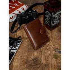 SkÓrzany portfel mĘski pierre andreus skÓra rfid. Portfele męskie PIERRE ANDREUS, bez wzorów, ze skóry. Za 79,00 zł.