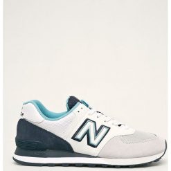 New Balance - Buty ML574UPN. Białe sneakersy męskie New Balance, ze skóry, na sznurówki. W wyprzedaży za 299,90 zł.