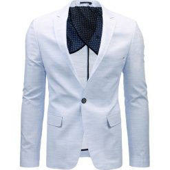 Marynarki męskie: Marynarka męska casual błękitna (mx0358)