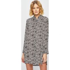 Dkny - Koszula nocna. Czarne piżamy damskie DKNY, s, bez wzorów, z wiskozy, z długim rękawem. W wyprzedaży za 219,90 zł.