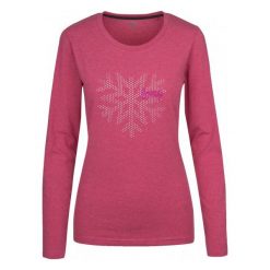 Loap Koszulka Damska Boska Pink S. Różowe t-shirty damskie marki Loap, na zimę, s, z nadrukiem, z długim rękawem. W wyprzedaży za 55,00 zł.