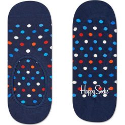 Happy Socks - Stopki Dot. Niebieskie skarpetki męskie Happy Socks, bez wzorów, z elastanu. Za 29,90 zł.
