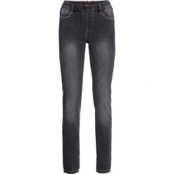 Jegginsy dżinsowe bonprix czarny "stone". Czarne jeansy damskie bonprix. Za 79,99 zł.