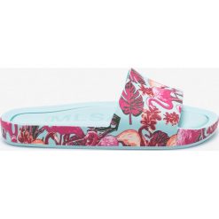 Melissa - Klapki Beach Slide 3Db. Zielone klapki damskie Melissa, bez wzorów, z materiału, bez obcasa. W wyprzedaży za 179,90 zł.