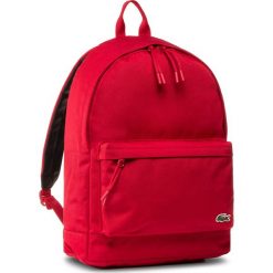 Plecak LACOSTE - NH2677NE Tango Red. Czerwone torby męskie skórzane Lacoste, bez wzorów, z materiału. W wyprzedaży za 359,00 zł.