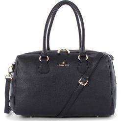 Torebki klasyczne damskie: Skórzana torebka w kolorze czarnym – 33 x 23 x 20 cm