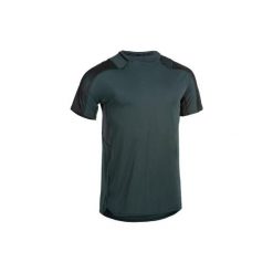 Koszulka fitness kardio męska FTS 500 khaki-zielona. Koszulki męskie DOMYOS. Za 49,99 zł.