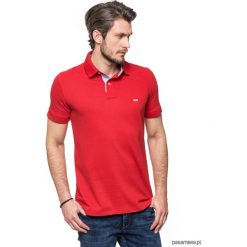 Koszulki polo: Koszulka polo czerwona z jeansem