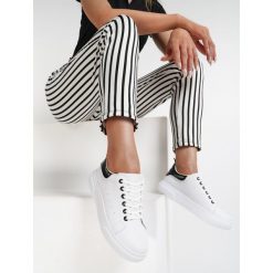 Biało-Czarne Sneakersy Loraelis. Czarne sneakersy damskie Renee. Za 89,99 zł.