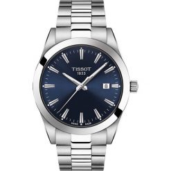 ZEGAREK TISSOT T-Classic T127.410.11.041.00. Szare, analogowe zegarki męskie TISSOT, srebrne. Za 1650,00 zł.