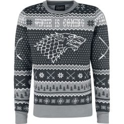 Gra o Tron Winter Is Coming Sweter szary. Szare swetry klasyczne męskie Gra o Tron, xl. Za 264,90 zł.