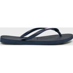 Havaianas - Japonki. Niebieskie klapki damskie Havaianas, bez wzorów, z materiału, bez obcasa, na obcasie. W wyprzedaży za 69,90 zł.