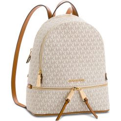 Plecak MICHAEL MICHAEL KORS - Rhea Zip 30S7GEZB1B Vanilla. Brązowe plecaki damskie MICHAEL Michael Kors, bez wzorów, ze skóry, eleganckie. Za 1269,00 zł.