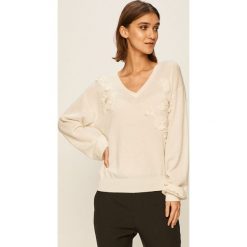 Miss Sixty - Sweter. Białe swetry damskie Miss Sixty, s, z aplikacjami, z wełny, bez rękawów, bez kaptura. Za 1029,00 zł.