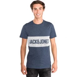 Jack & Jones Poul Koszulka Niebieski. Niebieskie podkoszulki męskie Jack & Jones, xl, z haftami, z bawełny, bez kołnierzyka, z krótkim rękawem, krótkie. Za 80,95 zł.